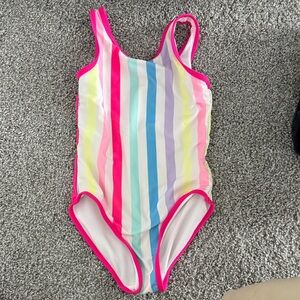 Wonder Nation Kids Rainbow Striped One Piece